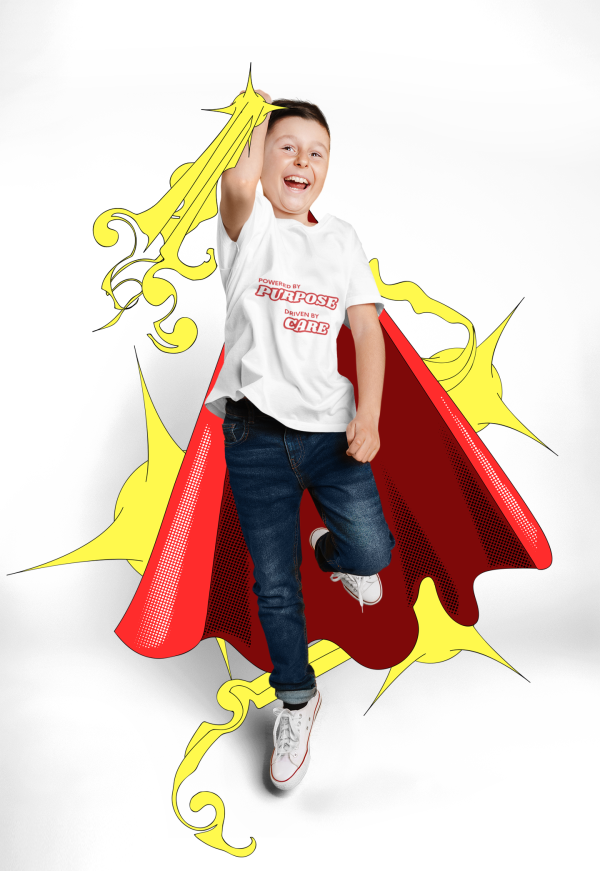 Kids Purpose & Care Tee - Empowering Messages for Young Hearts - Image 8